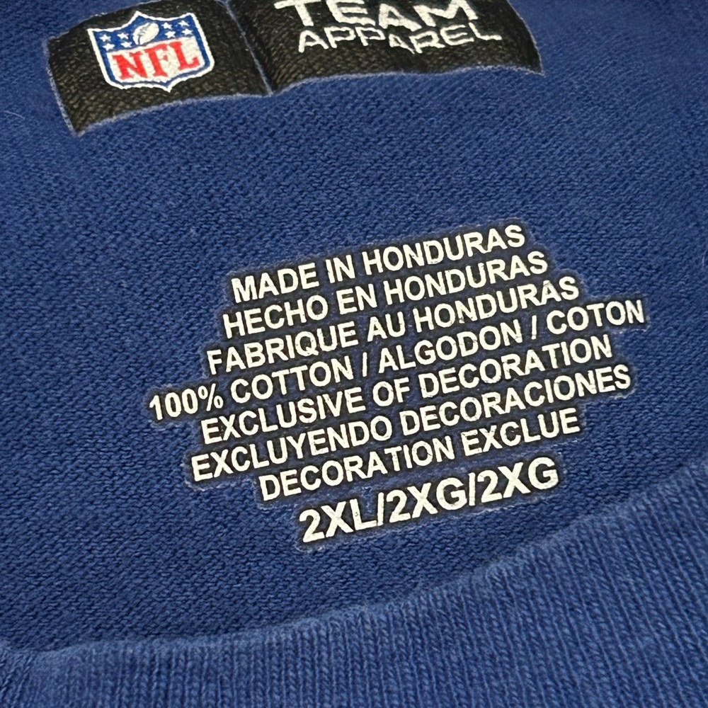 NFL Giants Blue Short Sleeve Tee - Picture 3 of 4